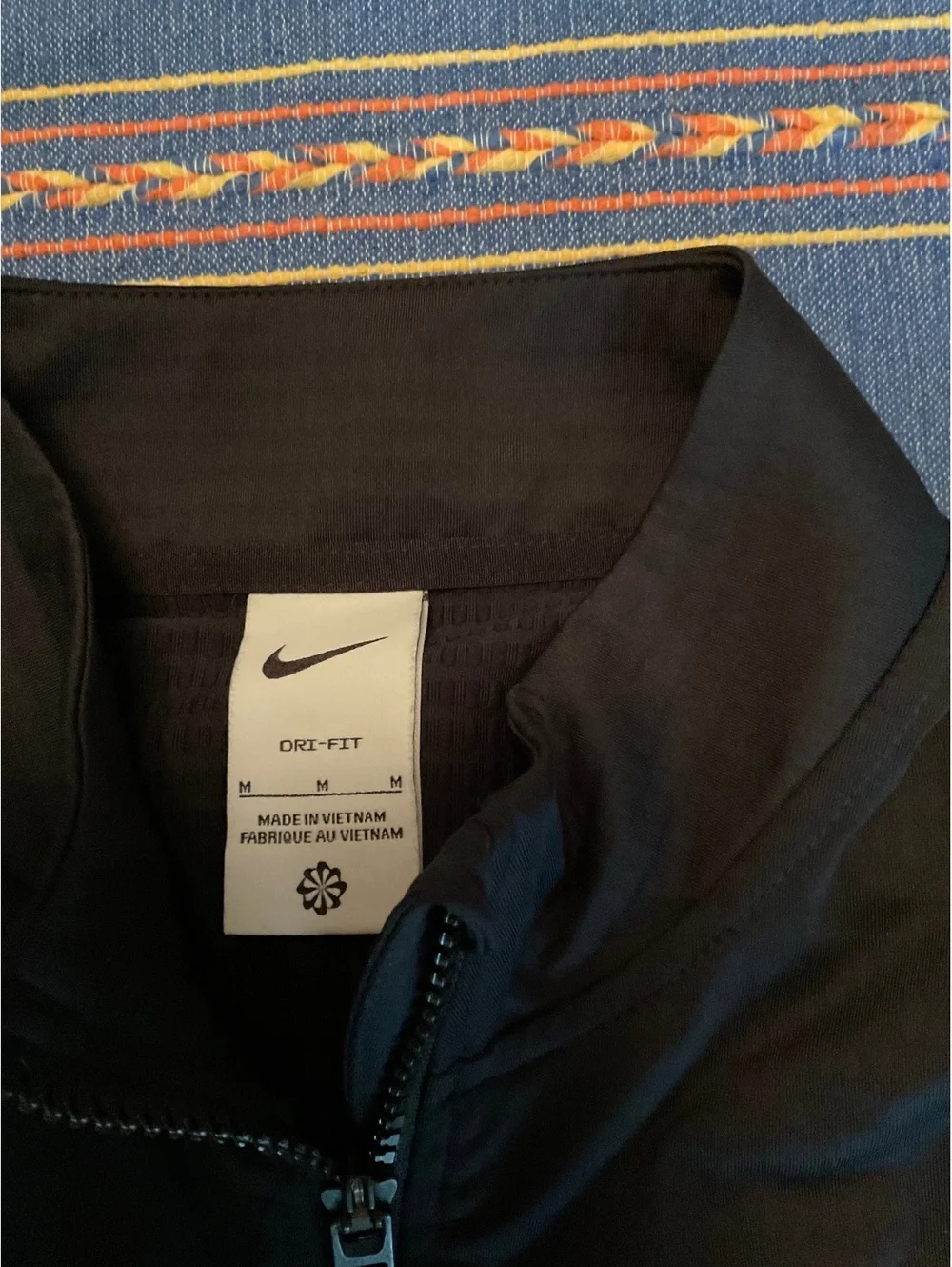 Nike 1/4 Zip Black Temple Owls Long Sleeve Dri - Fit Med